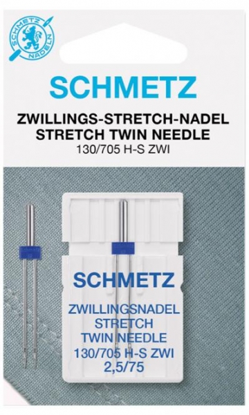 Schmetz Stretch Zwillingsnadel 130/705 75/2,5 mm